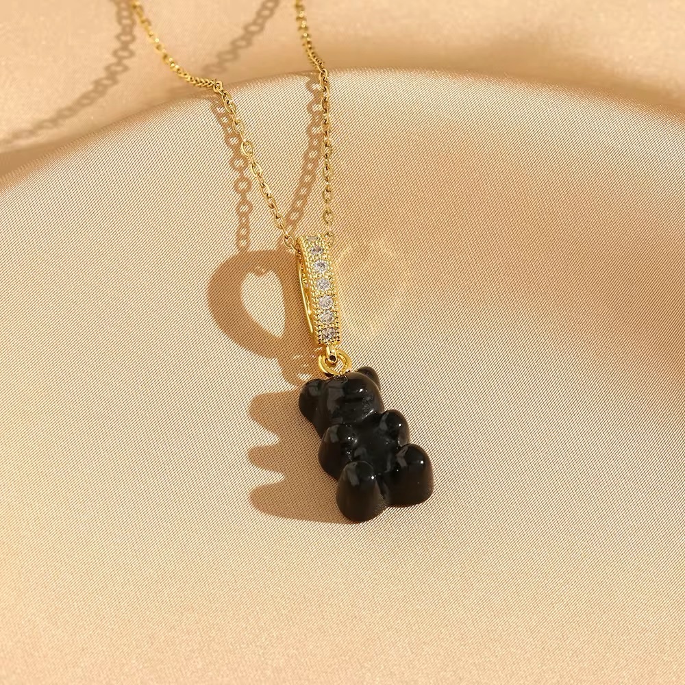 Bear pendant necklace set - Picture 3 of 8